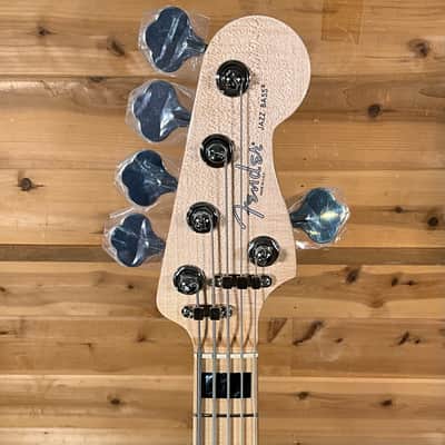 Fender Custom Shop Custom Classic V Electric Bass Guitar - Natural image 3