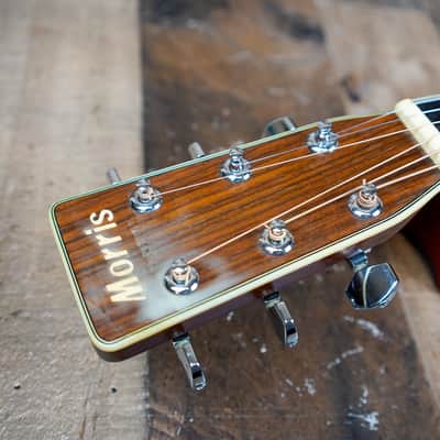 Morris W-40 Acoustic Guitar 1978 Natural Made in Japan MIJ w/ Case image 19
