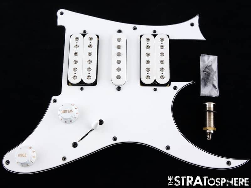 Ibanez JEMJR Steve Vai HSH LOADED PICKGUARD Quantum White Guitar Alnico! image 1