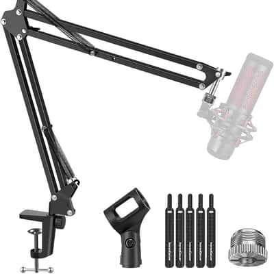 Rode RodeCaster Duo Streaming Mixer, (2) Mackie EM-91C, (2) Tascam TH02, (2) Mic Boom Arm, (2) XLR Cables Bundle image 6