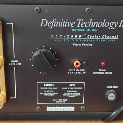 Definitive Technology C/L/R2500  Powered Center Channel Speaker CLR2500 CLR-2500 image 4