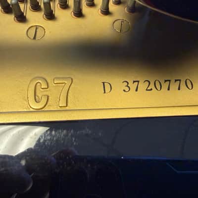 Terry Bozzio's Missing Persons 1983 Yamaha C7 Grand Piano. Polished Ebony image 16