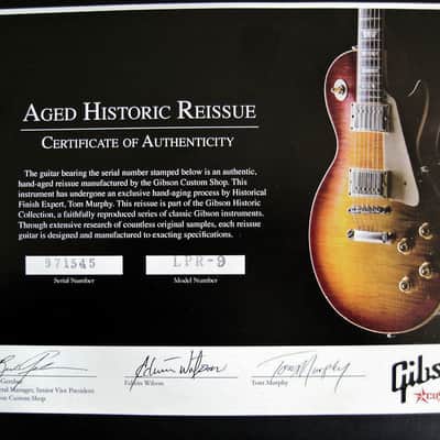 Gibson Les Paul '59 R9 Custom Shop Historic 1959 Reissue- Tom Murphy Aged image 13