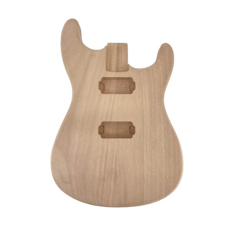 Stratocaster Style Electric Guitar HH Body, Mahogany image 1