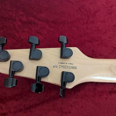 Fender Squier Showmaster Rally Stripe 2004 - Silver / Black Racing Stripe Rare Colorway Electric Guitar image 9