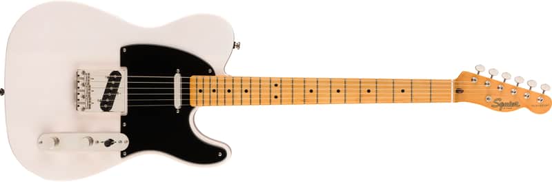 Mint Squier by Fender Classic Vibe 50s Telecaster with Maple Fretboard, White Blonde image 1
