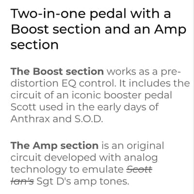 KHDK Electronics LTD edition Scott Ian JSL & Sgt D distortion/boost/preamp pedal collector's set 2020's - Custom graphics image 17