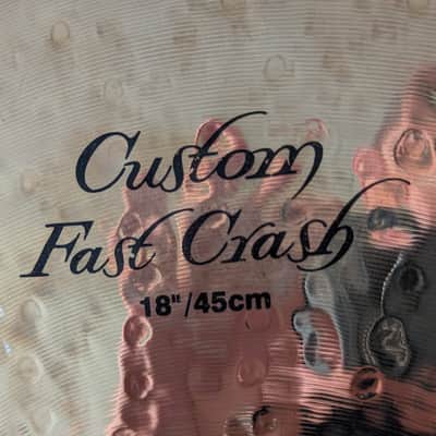 Zildjian 18" K Custom Fast Crash Cymbal 2003 - Present - Brilliant image 4