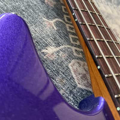 G&L CFL Research L-1000 with Drake Custom bass 33” conversion neck 2025 - Royal Purple Metallic image 9