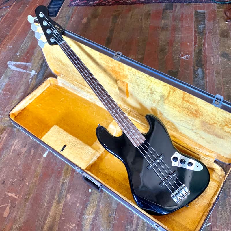 Tokai Jazz sound bass guitar c 1977 Noir original vintage mij japan j image 1