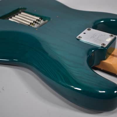 1998 Fender American Deluxe Stratocaster Transparent Teal w/HSC image 14