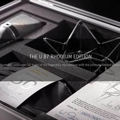 Neumann U 87 Rhodium Edition - 50th Anniversary Limited Edition - Serial 342 out of 500 image 6