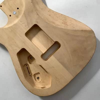 HH Unfinished Basswood Guitar Strat Style Body DIY Project image 7