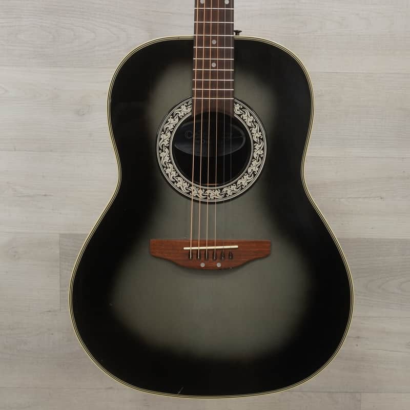 Used Celebrity CC11 Laminate Top Acoustic Guitar Silver Burst image 1
