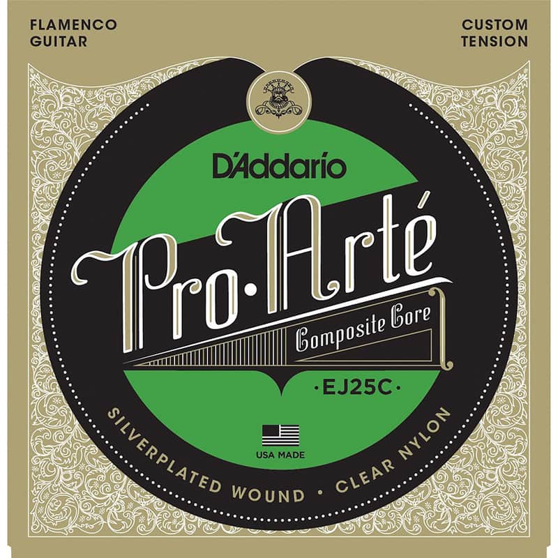 D'Addario EJ25C Pro-Arte Clear Nylon Composite Flamenco Guitar Strings image 1
