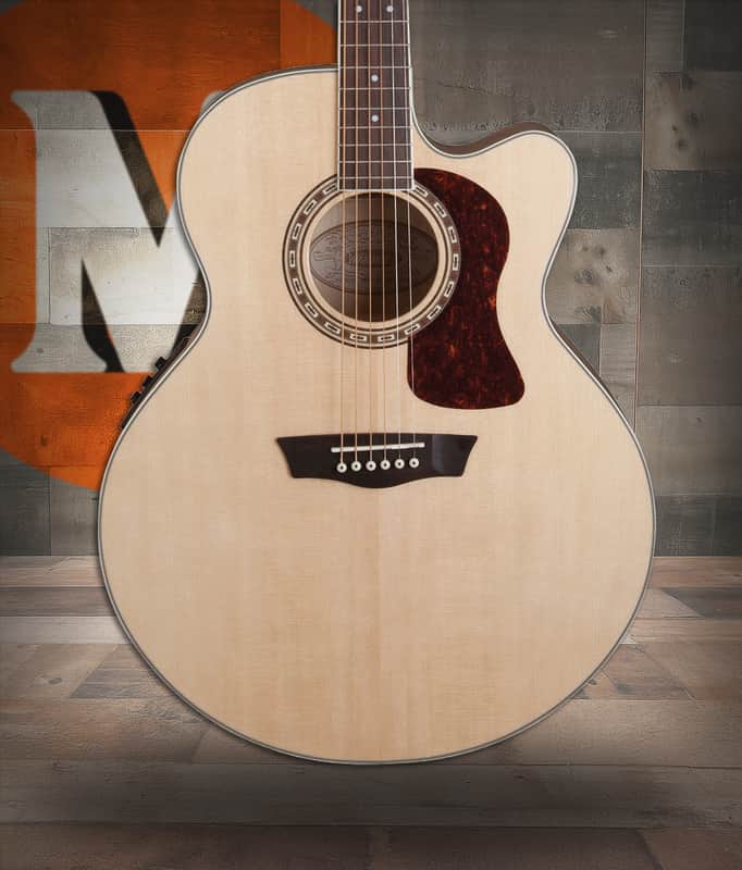 Washburn J40SCE Heritage 40 Series Jumbo Acoustic Electric Guitar (HJ40SCE-O-U) image 1