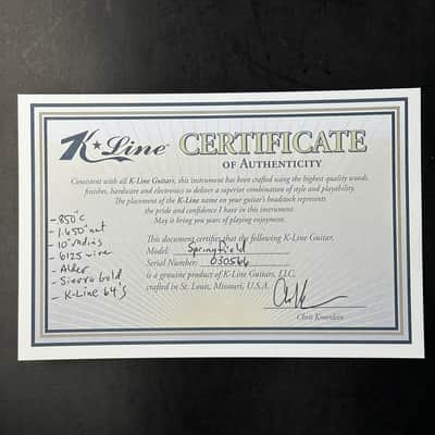 K-line Springfield Sierra Gold w/Case TSU24484 image 12