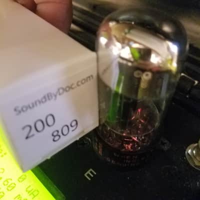 Sylvania 0% perfect Matched Pair (2) 6SN7GTB tNOS AT1000 TESTED Vacuum Tubes T9 Tall glass Chrome top angled T plate dual triode 1956-1957 image 8