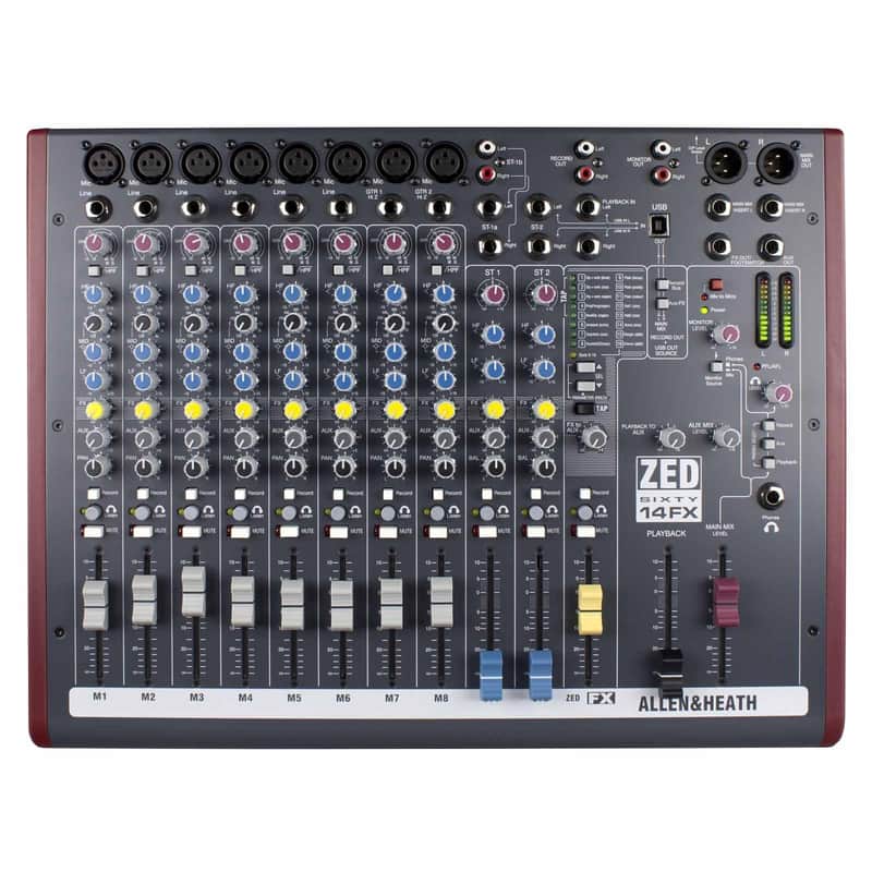 Allen & Heath ZED60-14FX Multipurpose Mixer with FX - Open Box Mint image 1