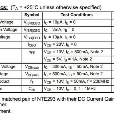 NTE293 Transistor Brand New in Sealed Package image 5