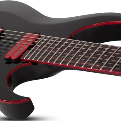 Schecter Sunset-7 ET Red Dawn - Gloss Black (3893) image 11