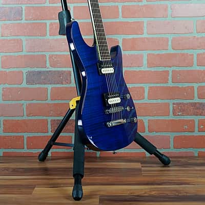 Jackson USA Custom Shop SLS Soloist Flame Maple Top Indy Blue 1997 OHSC image 7