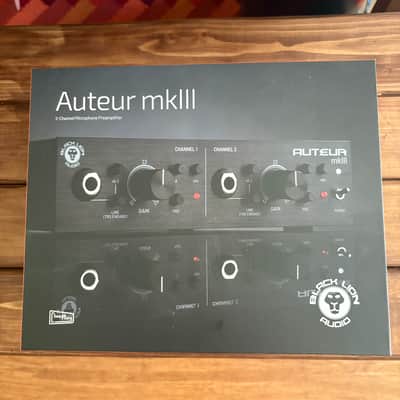 Black Lion Audio Auteur MKIII Dual Channel Microphone Preamp 2022 - Present - Black image 4