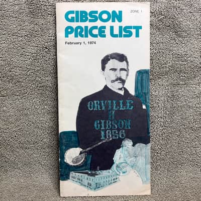 Gibson Catalogs & Price Lists (Lot of 5)  1974 1980 1988 1999 image 3