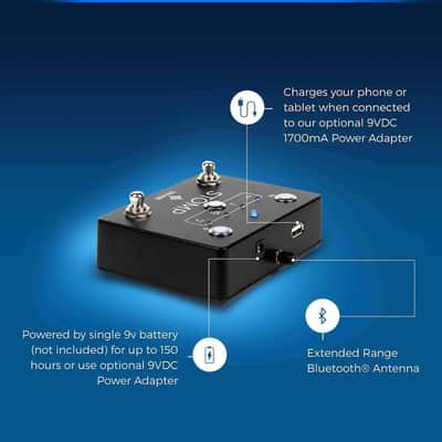 STOMP Bluetooth® 4.0 Page Turner Pedal & App Controller - Color: Black image 7