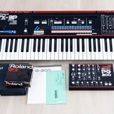 1983 Roland JX-3P Vintage Analog Synthesizer & PG-200 Controller, Near-Mint & Serviced w/ Paperwork, Ftsw, Boxes