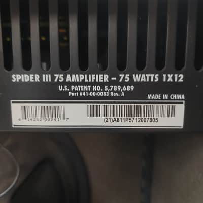 LINE 6 SPIDER III GUITAR AMP, 75 WATT - 1X12” SPEAKER SN# 21A811P5712007805 image 15