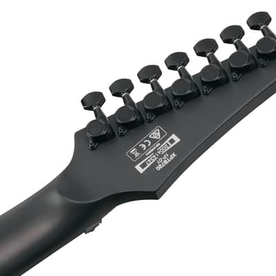 Ibanez XPTB720-BKF Iron Label Xiphos Electric Guitar 7-String - Black Flat image 8