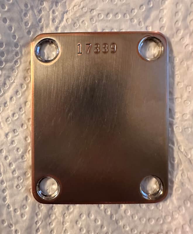 Vintage 1957 Fender Stratocaster, Telecaster, P Bass Neck Plate image 1
