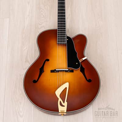 Harvey Leach Cutaway Acoustic Archtop 18" Carved Top, Spruce & Tiger Maple w/ Case image 2