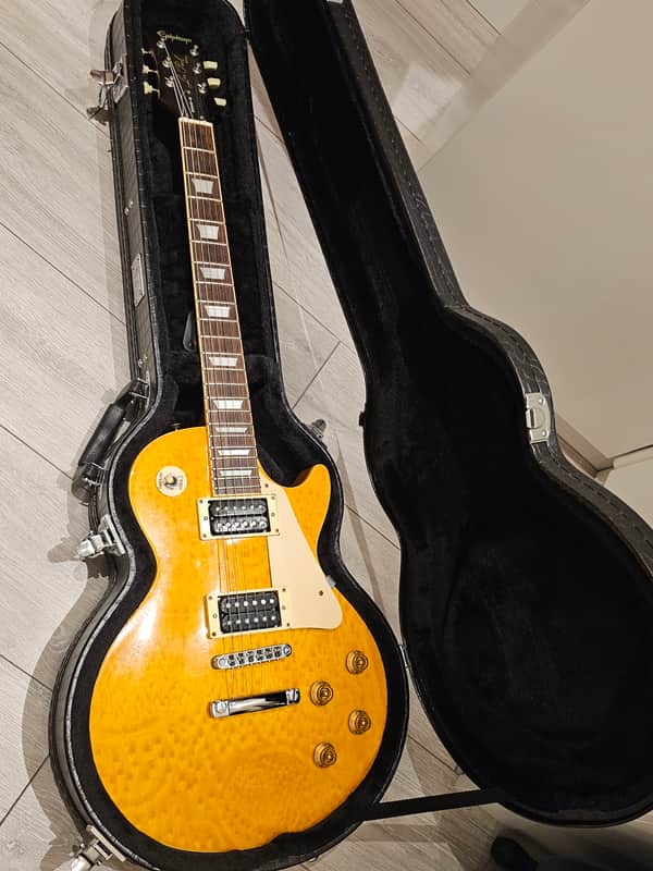 Epiphone Les Paul 1994 - yellow birds eye image 1