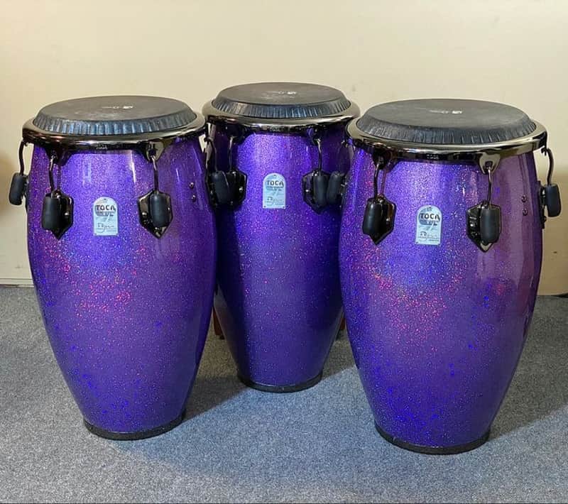 Set of 3 - Jimmie Morales Signature Series Tumba, Conga & Quinto Drums image 1