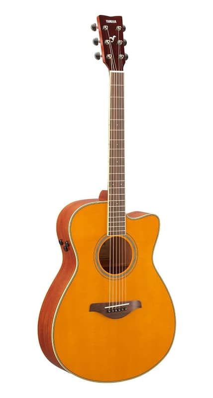 Yamaha FSC-TA VT Folk Body TransAcoustic Acoustic/Electric Guitar in Vintage Tint Finish image 1