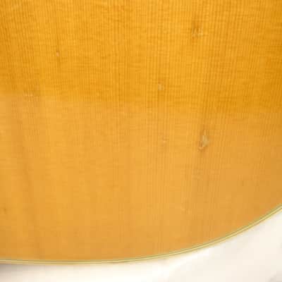 Vintage 70's Aria D-50 Dreadnought Acoustic Guitar, Natural w/ Case image 10