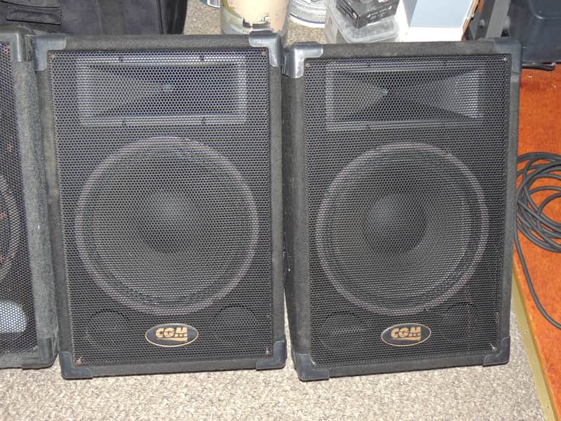 CGM 12 INCH FLOOR MONITOR SPEAKER (PAIR) Black image 1