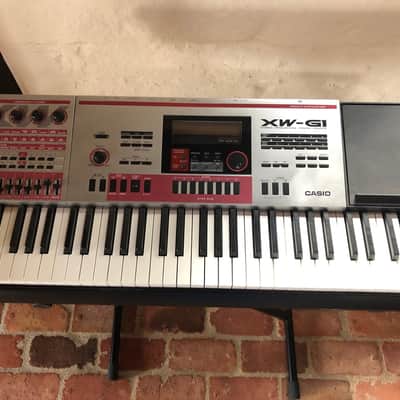 Casio XW-G1 61-Key Groove Synthesizer 2010s - Red / Silver image 3
