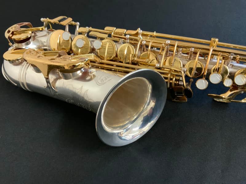 Jupiter JAS-869 Alto Saxophone Silver-plated w/ Gold Lacquer Keys