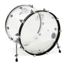DW Design Series Acrylic Bass Drum, 18x22, Clear w/Chrome Hardware