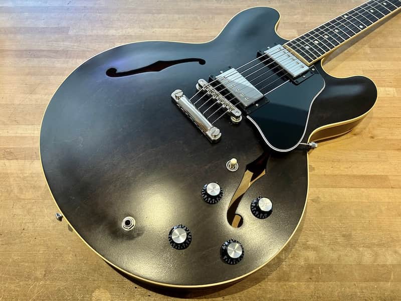 Gibson ES-335 2019 - Satin Trans Black + Case image 1