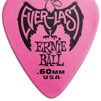 ERNIE BALL 9179 Everlast Pick Pack 060mm Plektren pink (12 Stück) image 3