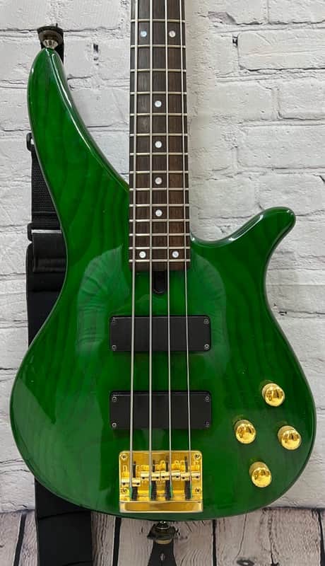 Yamaha Model RBX760A 4-String Electric Bass Guitar, Transparent