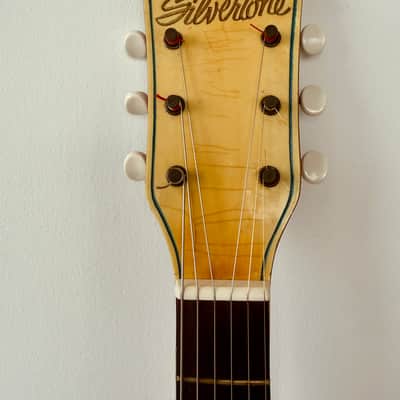 Silvertone 1382L Thin Twin Jimmy Reed 1950's - Cherry Sunburst image 4