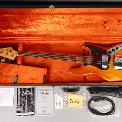 Fender Custom Shop 1964 Jazz Bass Relic - 2007 - Cherry Sunburst Relic image 19
