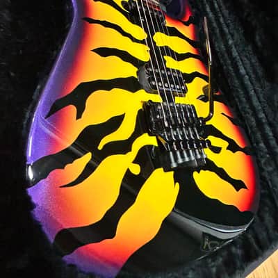 Vintage ESP George Lynch Sunburst (Purple) Tiger Signature image 12