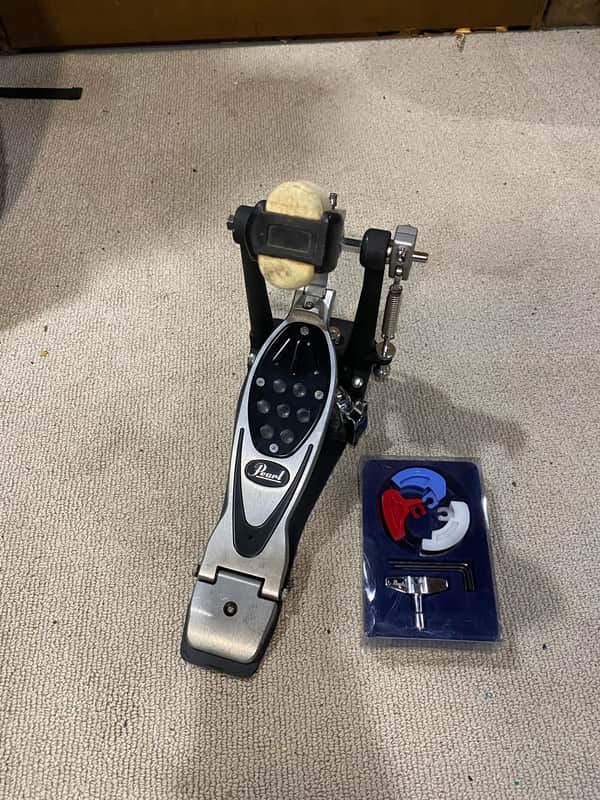 Pearl P2000B PowerShifter Eliminator Belt-Drive Single Bass Drum Pedal 2010s - Chrome / Black image 1