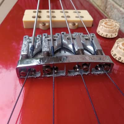 Vintage 1980's Hondo Alien Headless Aluminum Neck Bass Guitar w/ Original Hardshell Case! image 5
